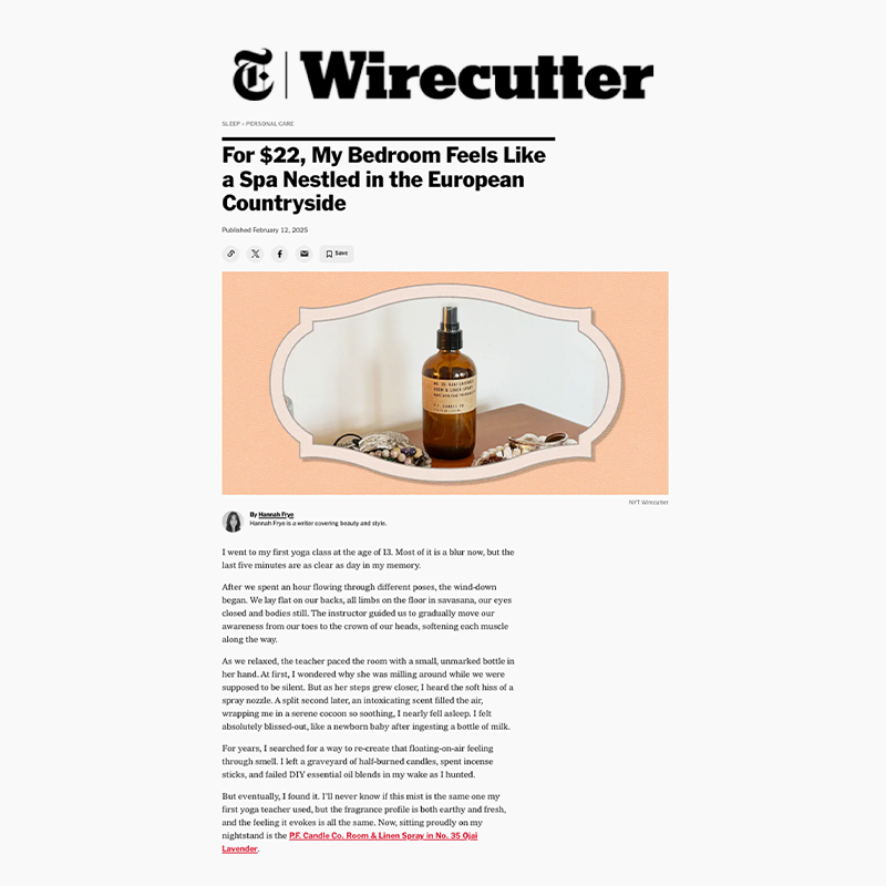 Press Wirecutter Ojai Lavender Spray By Hannah Frye