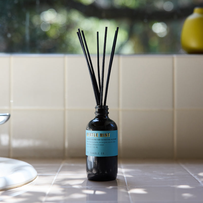 P.F. Candle Co. Myrtle Mint Alchemy Reed Diffuser - Lifestyle