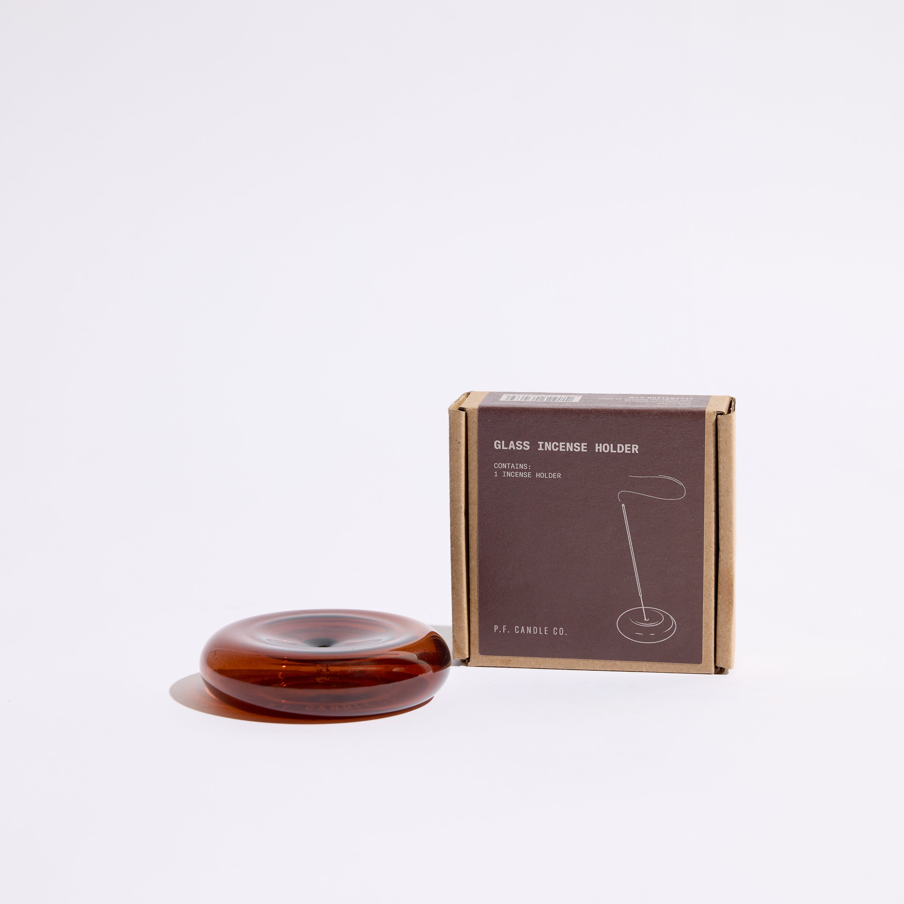 Round Glass Incense Holder packaging 