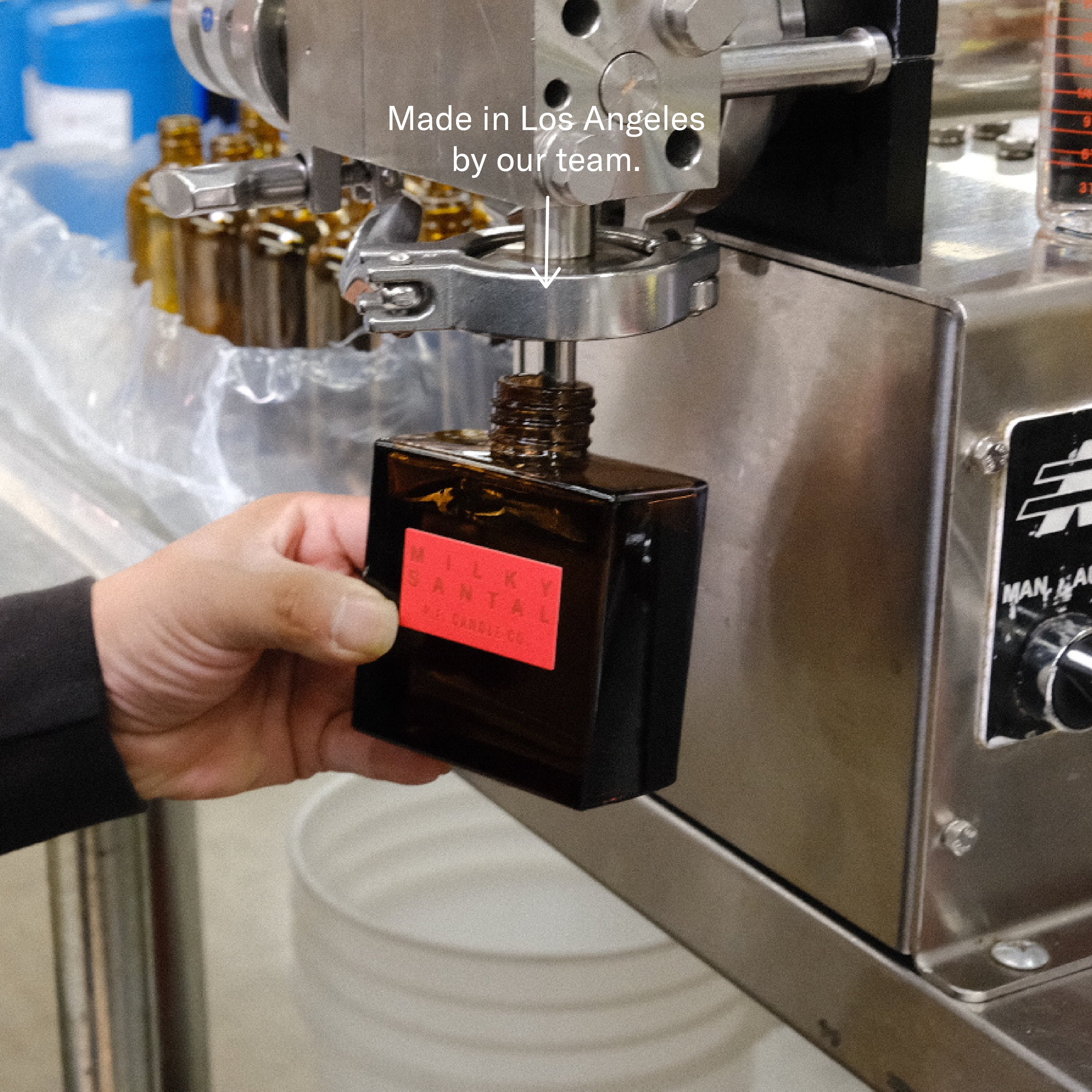 HI-FI reed diffuser milky santal made in los angeles by our team.