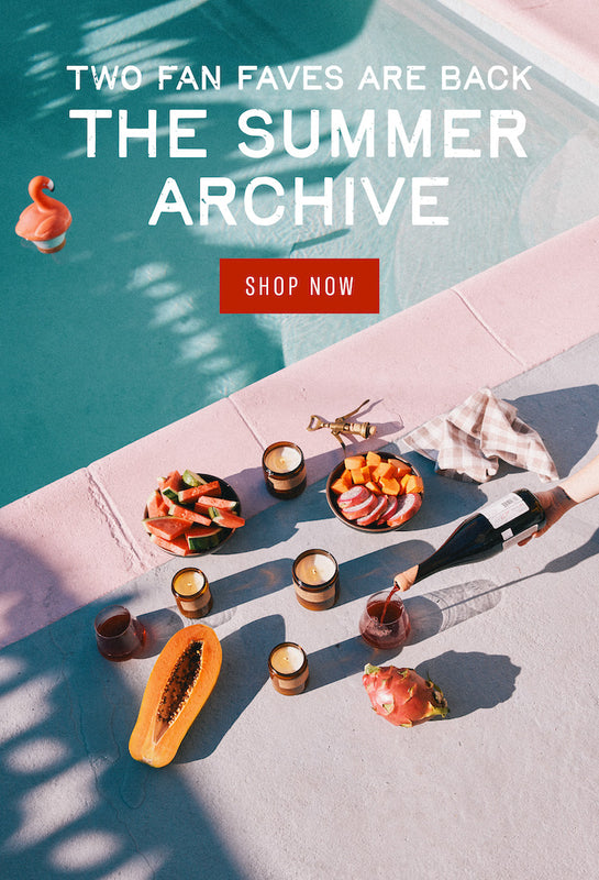 P.F. Candle Co. Two fan faves are back The Summer Archive Now 15% off when you buy 3 or more now through Tuesday only