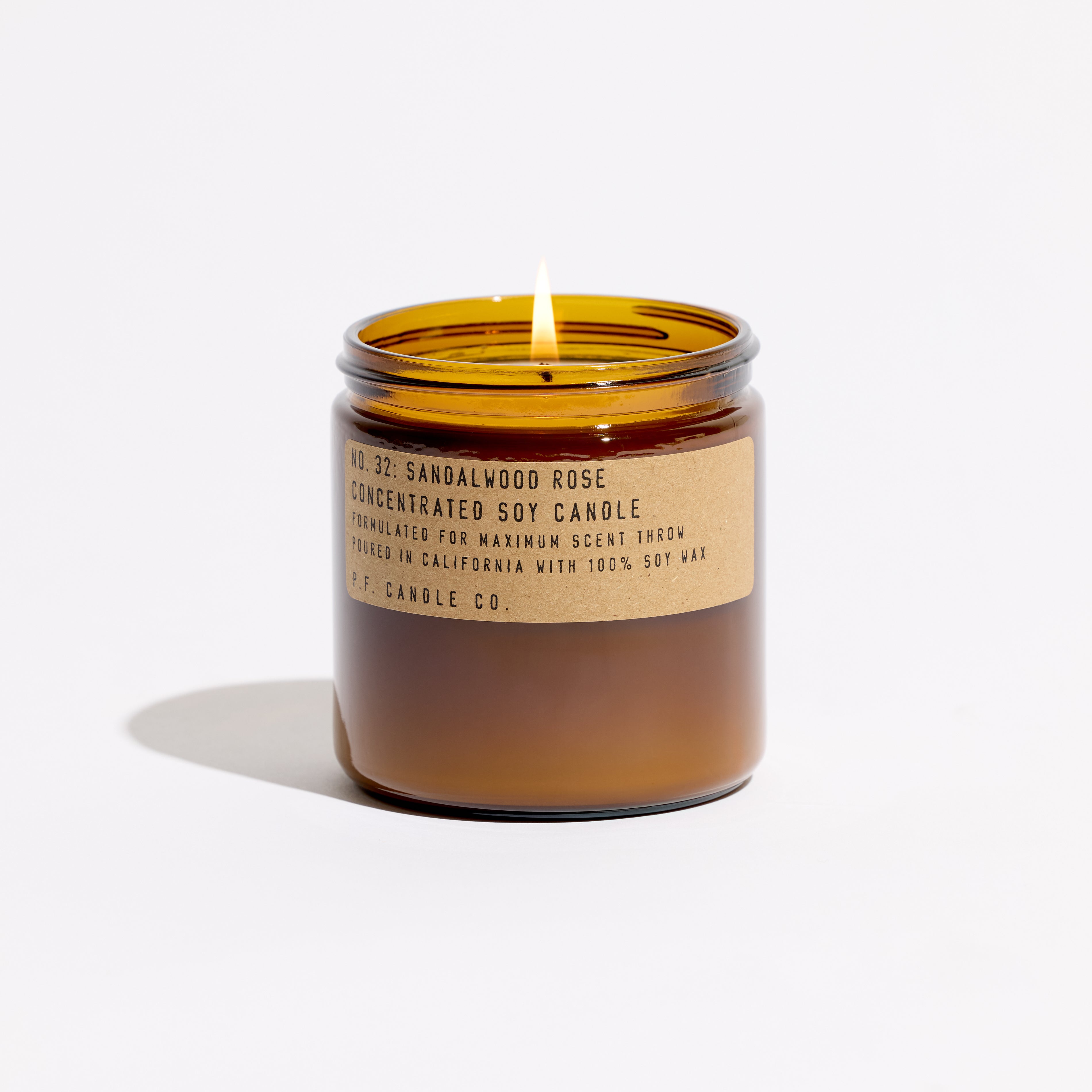 P.F. Candle Co. Sandalwood Rose Classic Large Concentrated Scented Soy Wax Candle - Thumbnail 3
