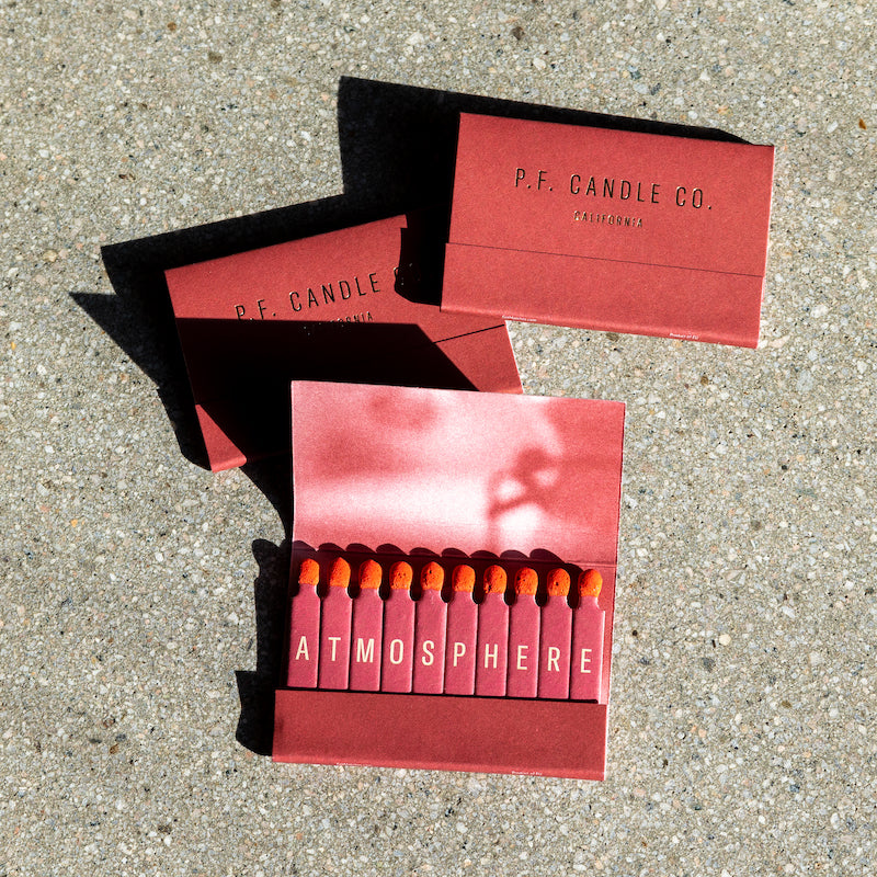 P.F. Candle Co. Branded Matchbook - Lifestyle3 - Light one up with our branded matchbook.