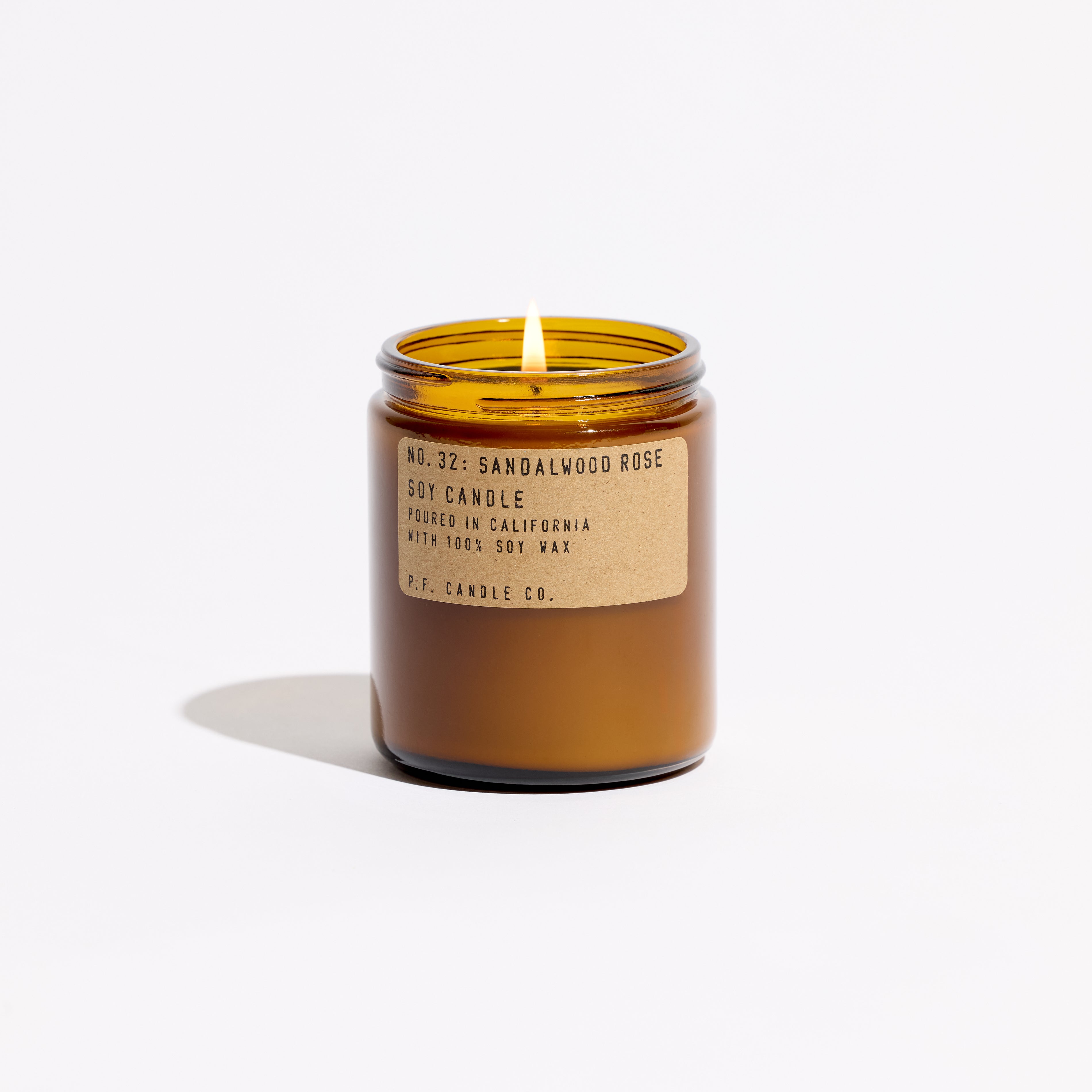P.F. Candle Co. Sandalwood Rose Standard Soy Candle - Thumbnail 2