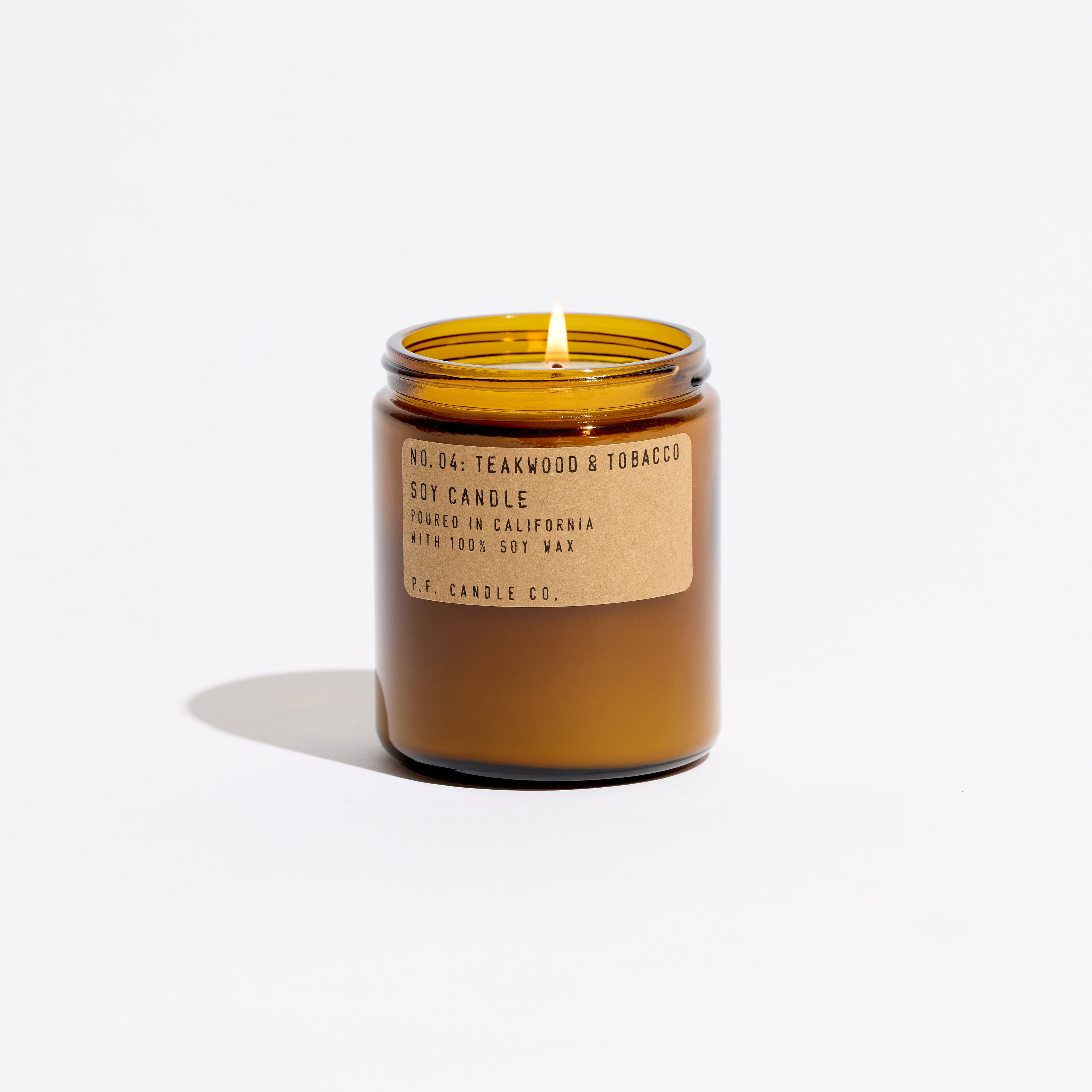 P.F. Candle Co. Teakwood & Tobacco Standard Soy Candle - Thumbnail 4