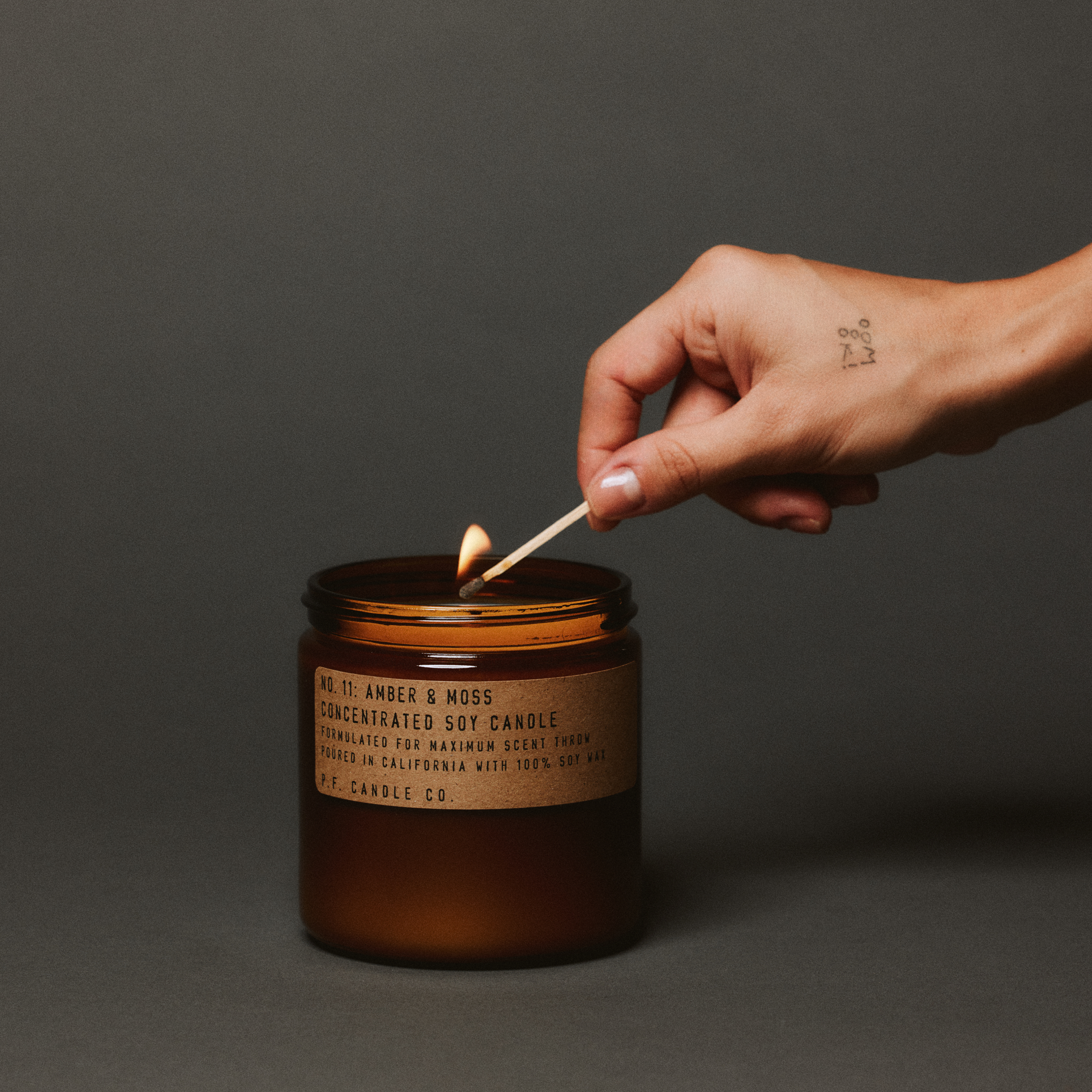 P.F. Candle Co. Amber & Moss Candle