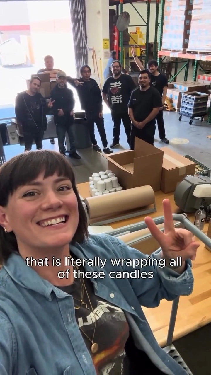 Warehouse Wednesdays - Wrapping Candles