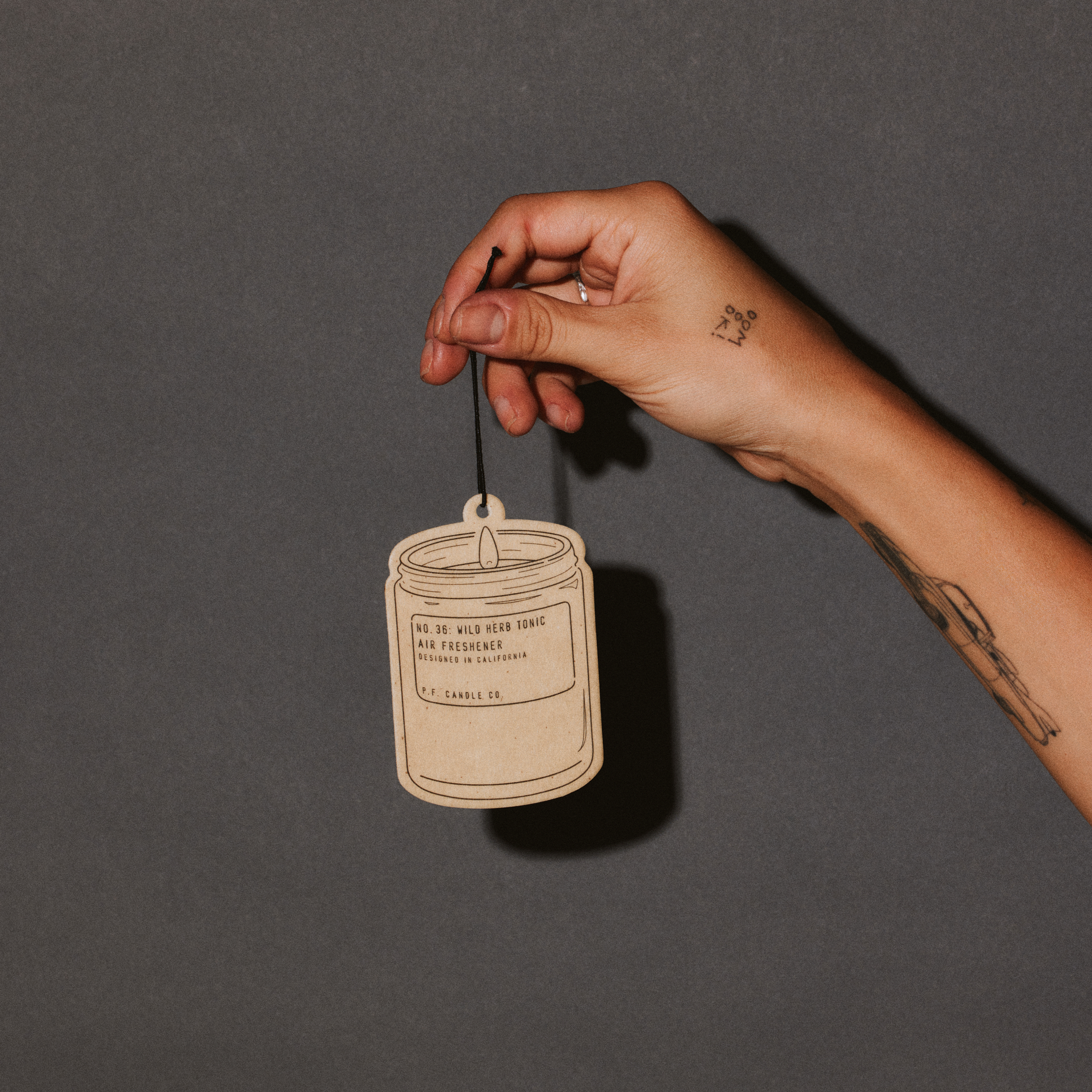 wild herb tonic air freshener with hand