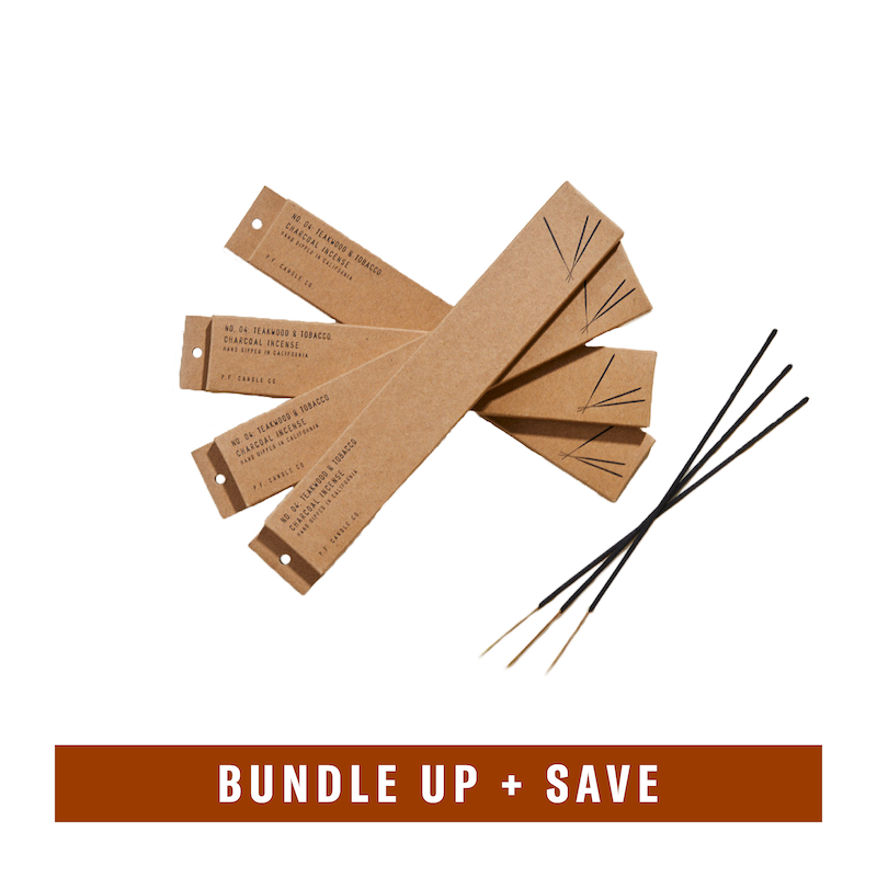 P.F. Candle Co. Teakwood & Tobacco Incense Sticks 4Pack Save 15 P. F. Candle Co.